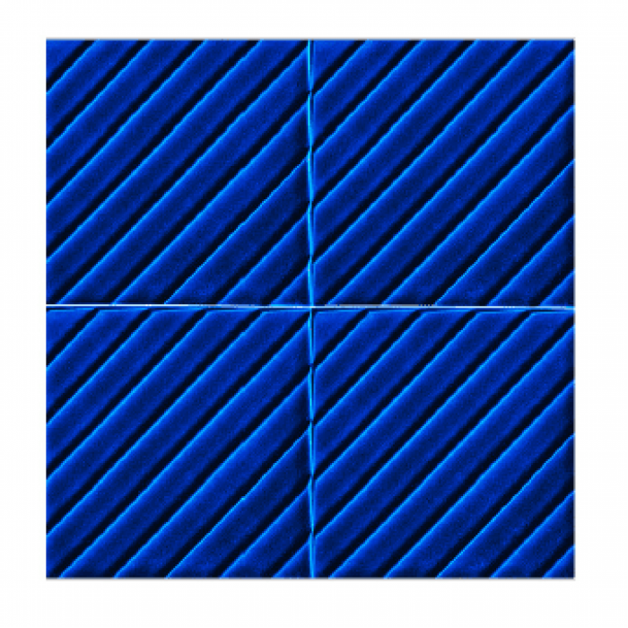 39-Rölyefli Karo Kobalt 40x40 